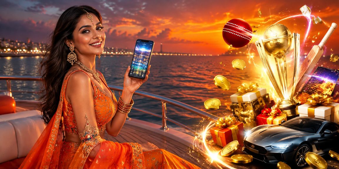 Mobile user placing a bet on cricket match